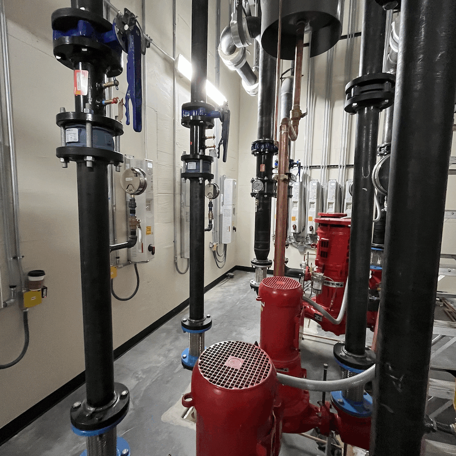 HVAC system and mechanical equipment managed by a smart building automation system